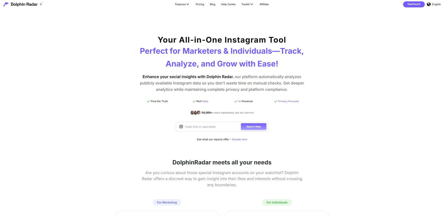 Dolphin Radar is Your All-in-One Instagram Tool - AI Agent from AI Agent Store